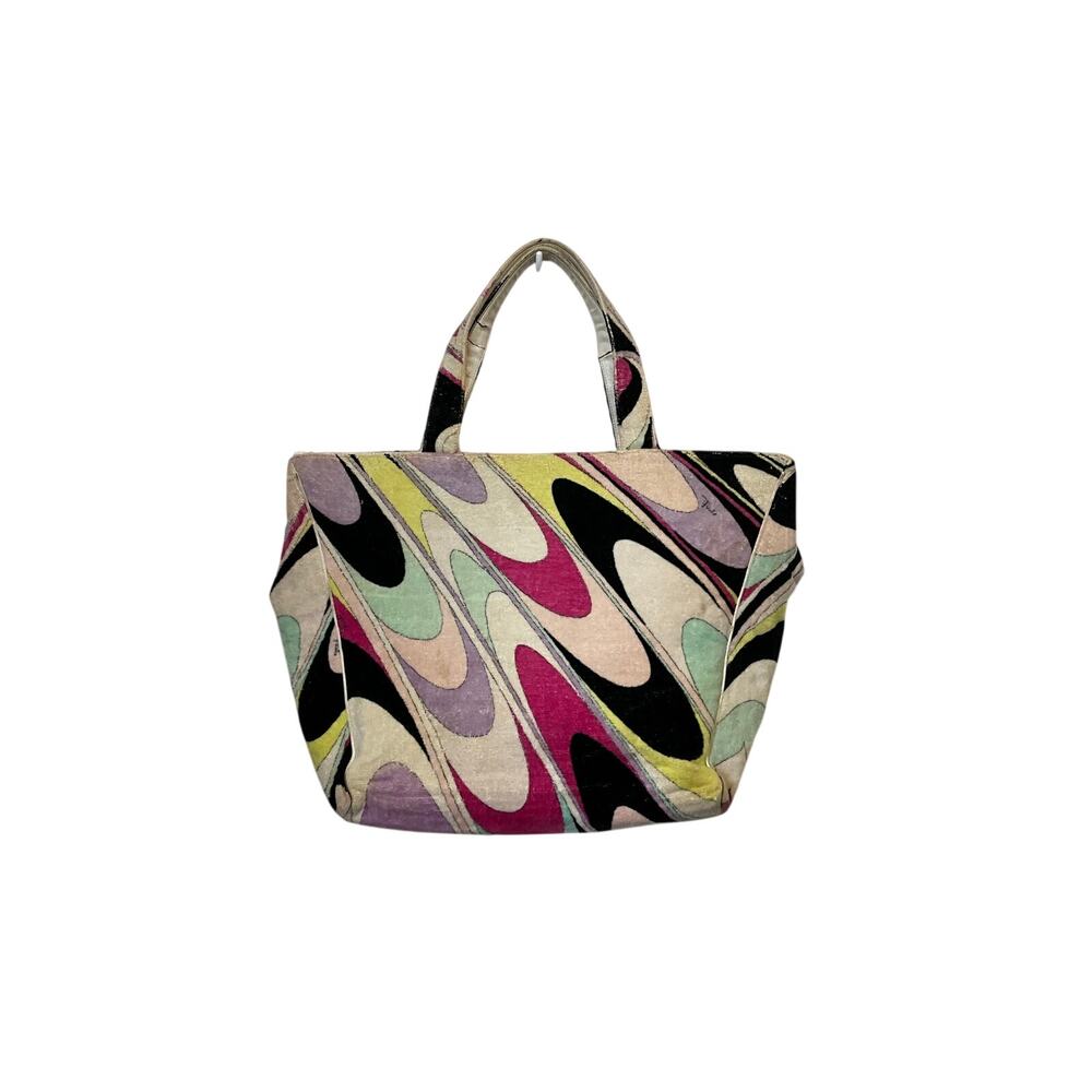 Emilio Pucci terry cloth tote